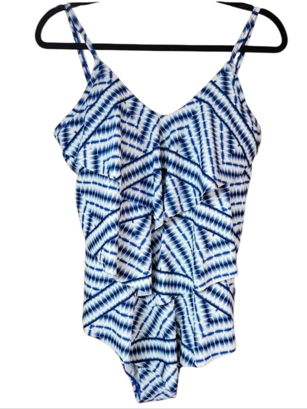 Tropiculture Crete Triple Tiered One Piece Swimsuit For All  Size 16